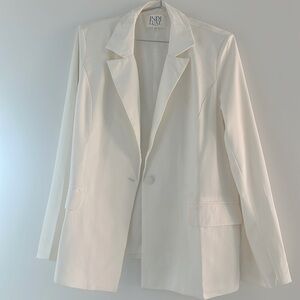 Indi Luxe White Blazer Size L